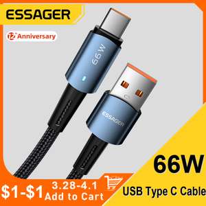 Essager kabel USB-C PD66W 0,5m - $0.22