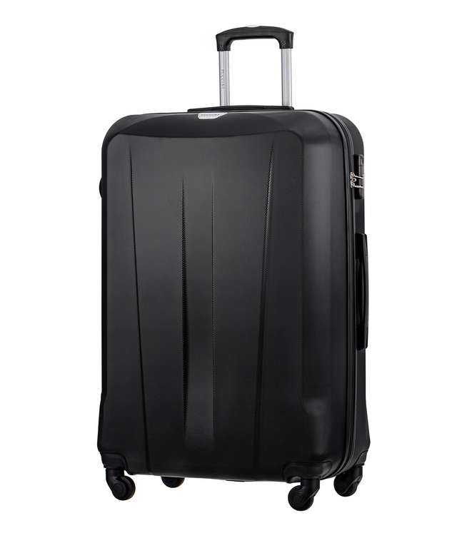 Duża walizka PUCCINI (materiał ABS, obrotowe kółka, zamek szyfrowy) - 77 cm x 52 cm x 29 cm, 94L @Allegro