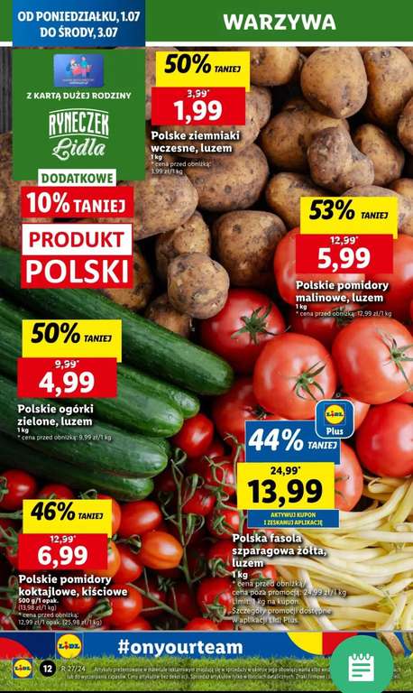 Polskie ziemniaki wczesne 1kg @ Lidl