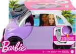 Mattel Barbie Samochód „elektryczny” 2 w 1 ze stanowiskiem „ładowania”, Przekształca się w kabriolet, HJV36