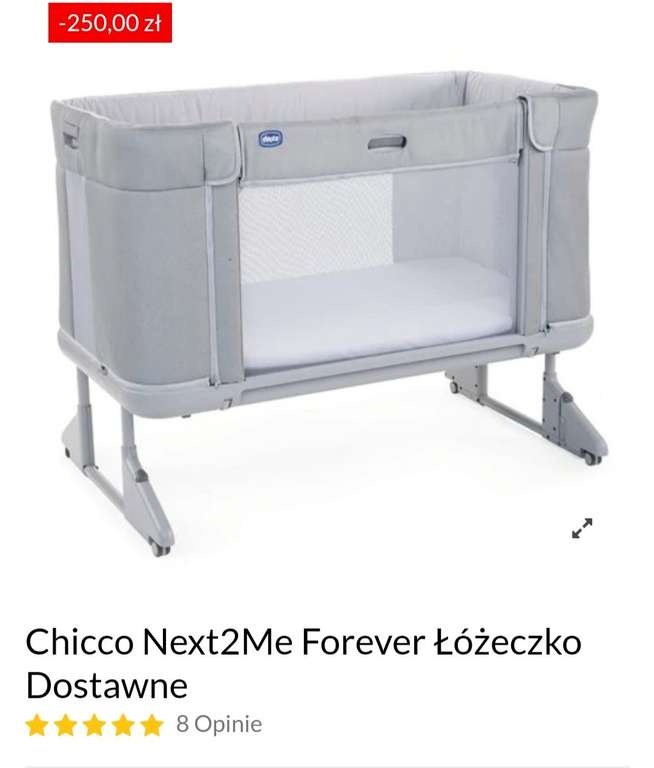 Łóżeczko dostawka Chicco Next2Me Forever