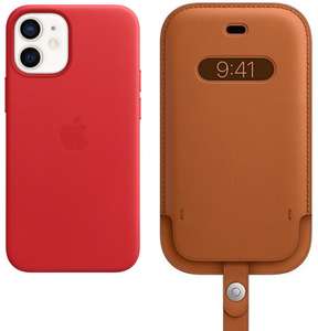 Etui skórzane Apple Leather Case MagSafe do iPhone 12 mini lub etui/wsuwka za 70,73zł. | o./os. 0zł.
