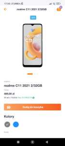 [ORANGLE FLEX] Smartfon Realme C11 2021 2/32GB