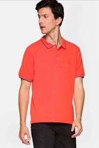 Lancerto - pomarańczowa koszulka polo, pełna rozmiarówka
