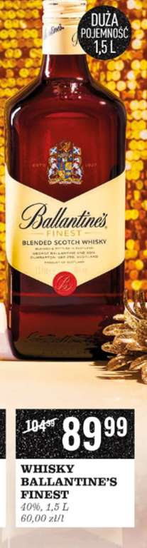 Whisky Ballantine's 1,5l 89,99zl