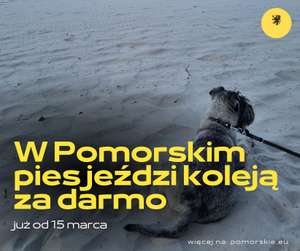 Od 15 marca psiaki w Pomorskiem (SKM i POLREGIO za darmo)
