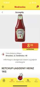 Ketchup Heinz łagodny 1KG Biedronka