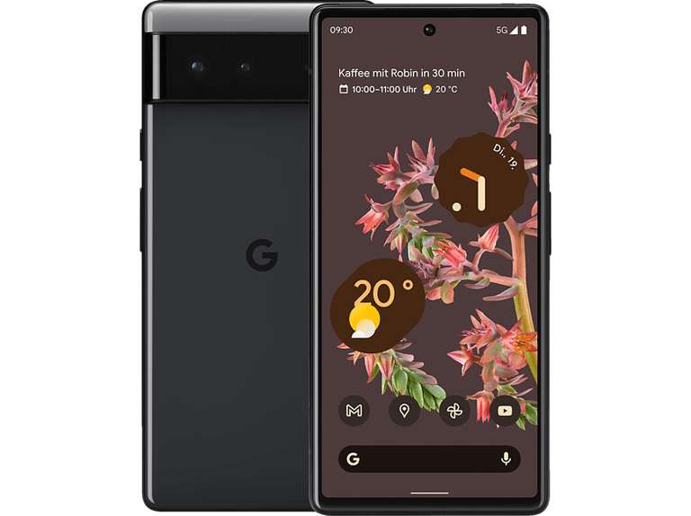 [ DE ] Smartfon GOOGLE Pixel 6 128GB Stormy Black Dual SIM - 555 Euro
