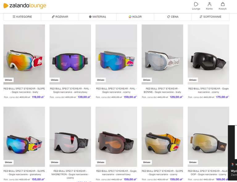 Gogle narciarskie Red Bull SPECT RAIL Eyewear