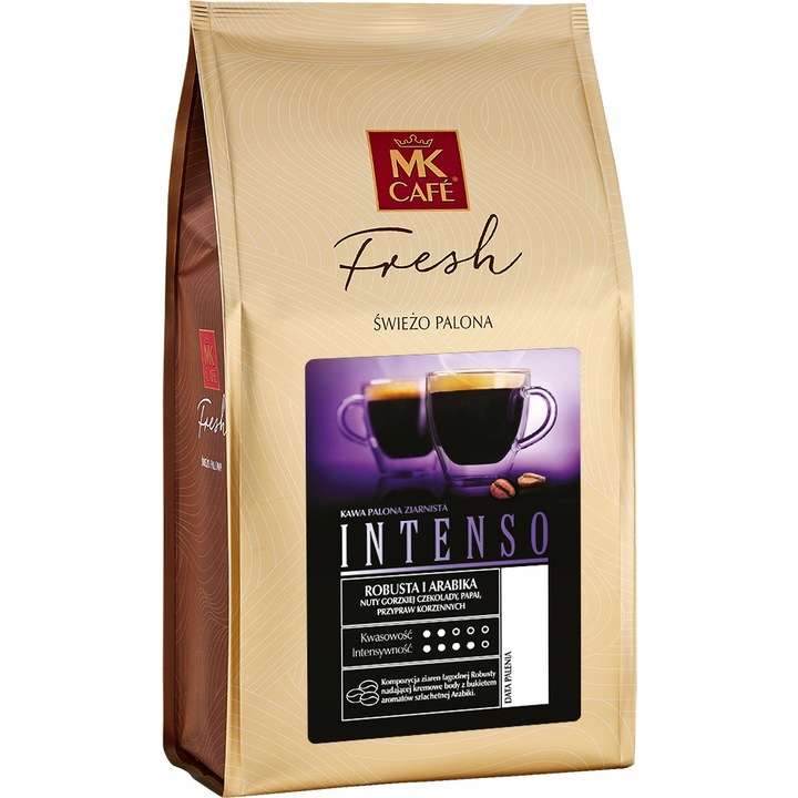 Świeżo palona kawa ziarnista MK Fresh Intenso 1kg @allegro