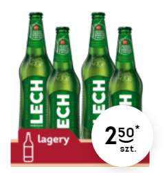Piwo Lech Premium 0.5L w cenie 2.50 zł (przy zakupie 4 sztuk) w sklepie Żabka