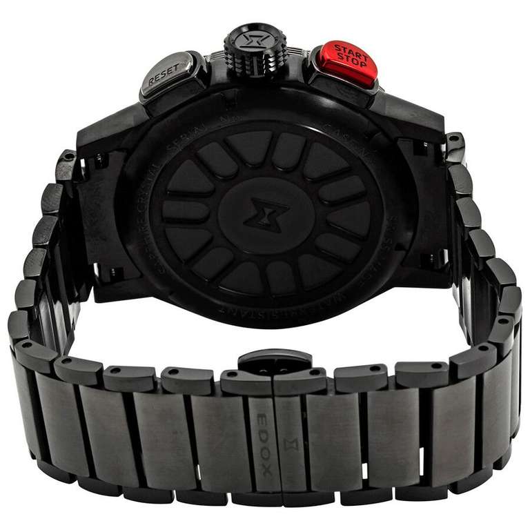 Zegarek - EDOX Chronorally 1 Chronograph Quartz Black Dial Men's Watch 10305 37GNRM NR1