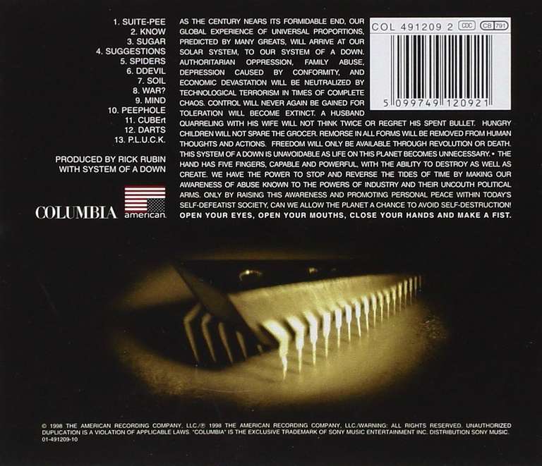 System of a Down - System of a Down płyta CD (Mezmerize i Hypnotize po 30,30 zł)