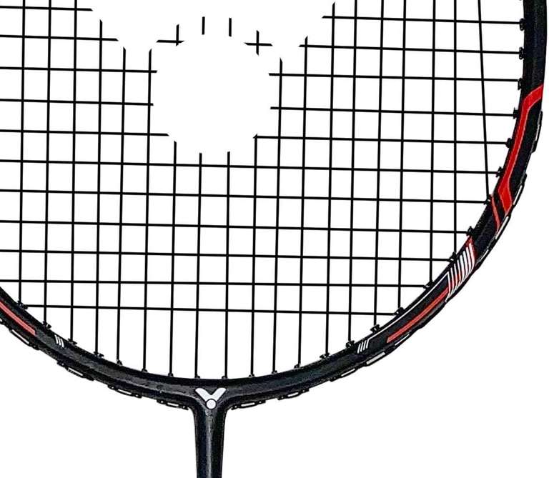 Rakieta do badmintona Victor Ultramate 6 Black / Red, kompozyt grafitowy.