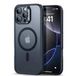 Zestaw ochronny ESR (4 w 1) z półprzezroczystym, matowym etui w kolorze czarnym, przeznaczony dla telefonu iPhone 16 Pro