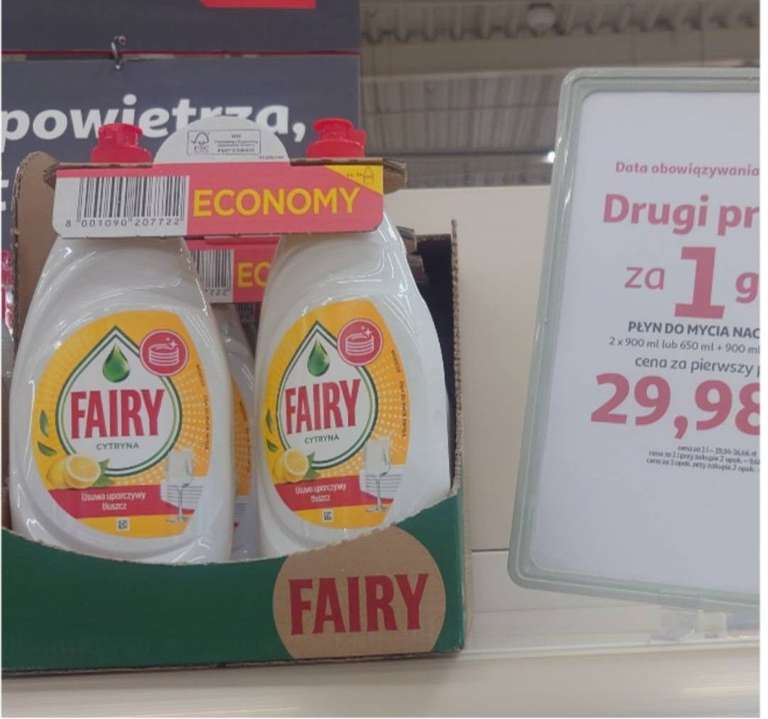 Fairy płyn do naczyń 900 ml tylko 7,5 zł