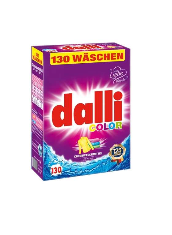 Proszek do prania kolorów Dalli 8,45 kg niemiecki 130 prań z Allegro