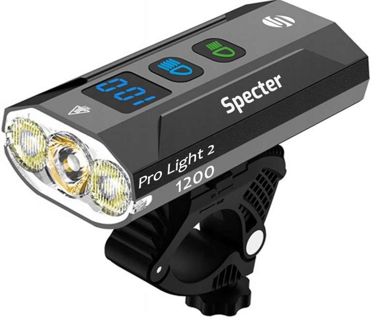 Oświetlenie rowerowe Specter ProLight2 1200lm 3LED