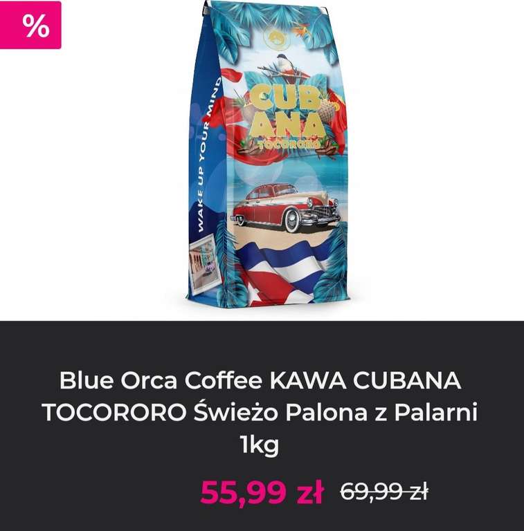 Blue Orca Coffee KAWA CUBANA TOCORORO 1kg w aplikacji InPost Fresh