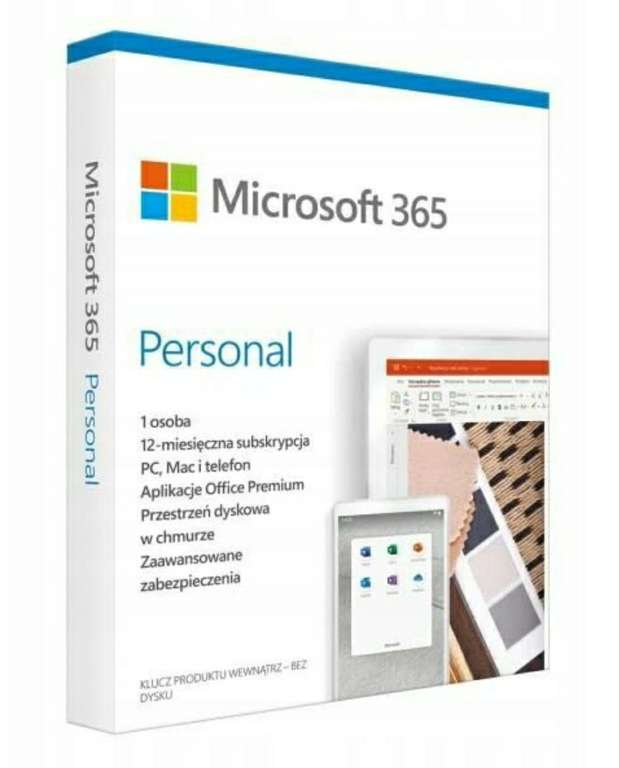 Microsoft 365 Personal 1 PC / 12 miesięcy BOX
