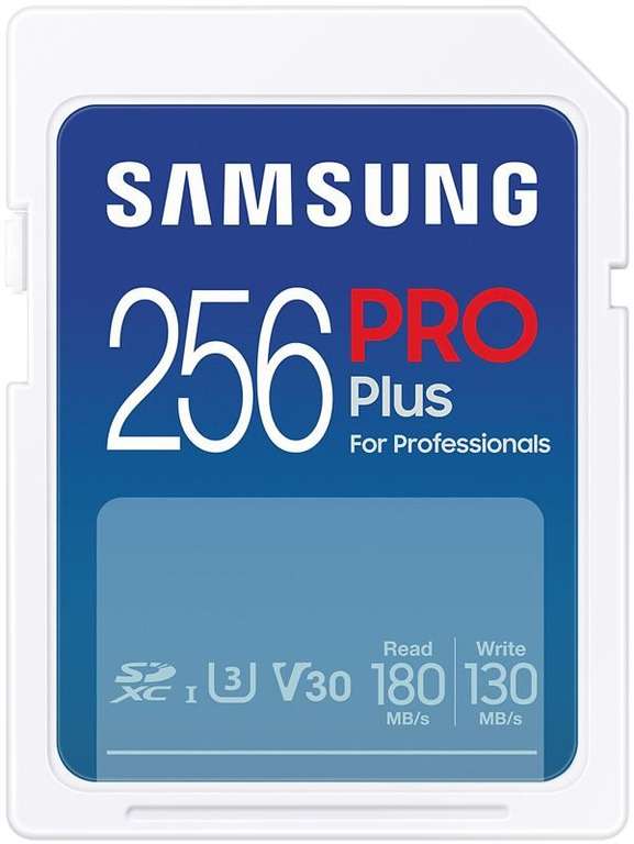 Karty pamięci Samsung PRO Plus 2023 SDXC 256GB i mniejsze
