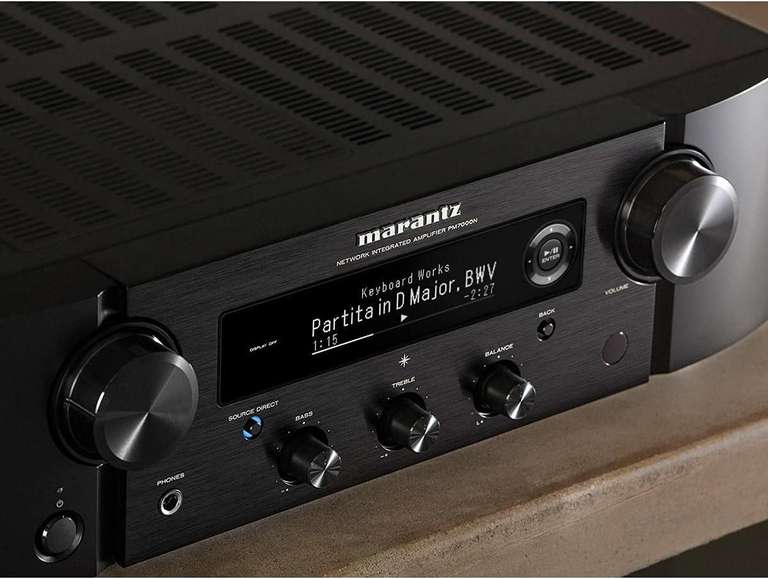 Amplituner stereo Marantz PM7000N z funkcjami sieciowymi (np. Spotify Connect)
