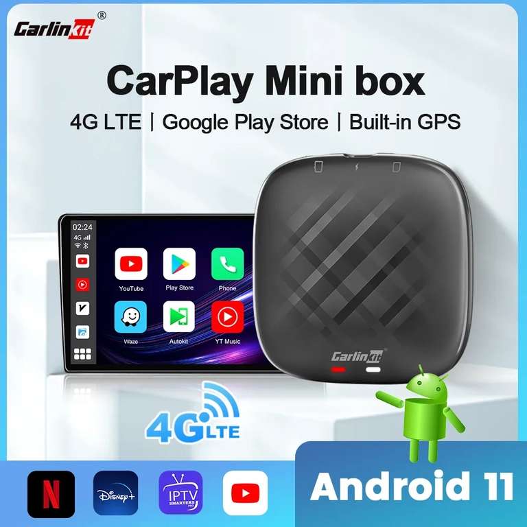 System multimedialny Carlinkit z Android 11 oraz CarPlay i Android Auto @ AliExpress