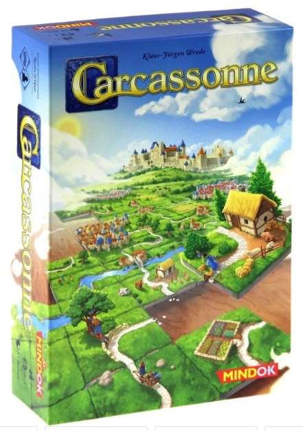 Gra planszowa Bard Carcassonne - Druga Edycja 2.0 (w tym mini rozszerzenia: Rzeka i Opat)