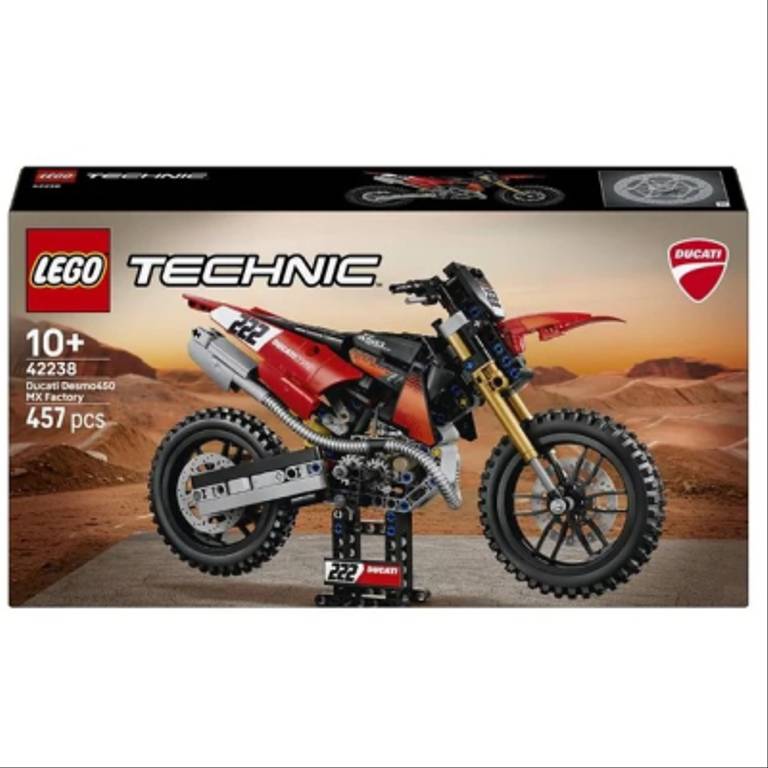 LEGO TECHNIC 42238 Motocykl Ducati Desmo450 MX Factory
