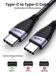 TOPK [2 m 2-pak] kable USB typu C 60 W PD