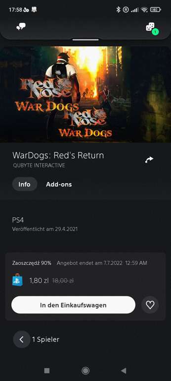 (PSN) Red Nose WarDogs - Red's Return PS4