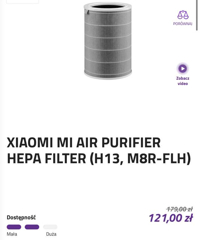 XIAOMI MI AIR PURIFIER HEPA FILTER (H13, M8R-FLH)