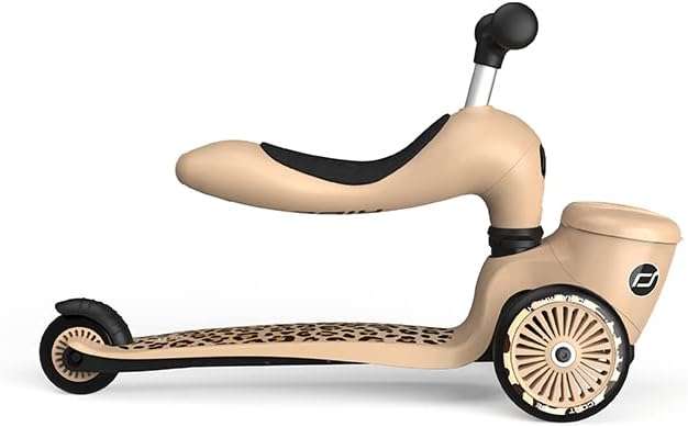 Scoot and Ride hulajnoga 2w1 z pojemnikiem leopard