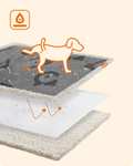 Feandrea - Wodoodporny kocyk dla zwierząt domowych, polarowy koc sherpa dla małych psów i kotów, 73 x 63cm, rozmiar S, można prać w pralce