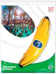 Nadmuchiwany banan o wysokości ok. 100 cm, element dekoracyjny na imprezy karnawałowe, hawajskie lub tematyczne