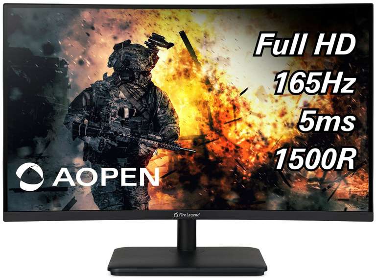 Monitor AOPEN 27HC5RPBIIPX 27" 1920x1080px 165Hz Curved Powered by Acer