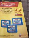 Masło ekstra polskie mlekovita, 200g, 3+3 gratis. Biedronka