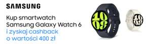 Cashback na zegarki Samsung Watch6 np 40mm LTE za 1239