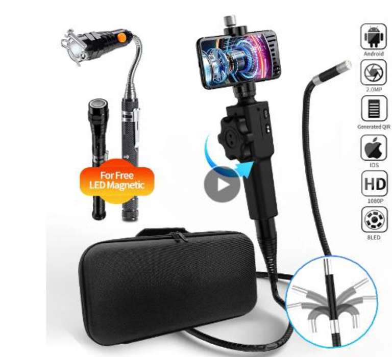 Kamera endoskopowa hd- gratis chwytak z latarką