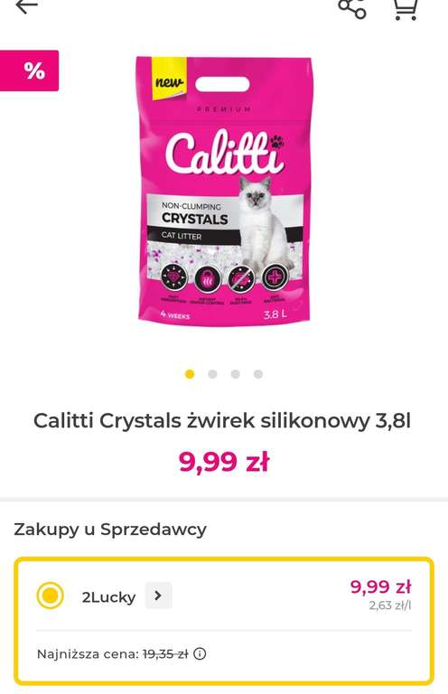 Calitti Crystals żwirek silikonowy 3,8l