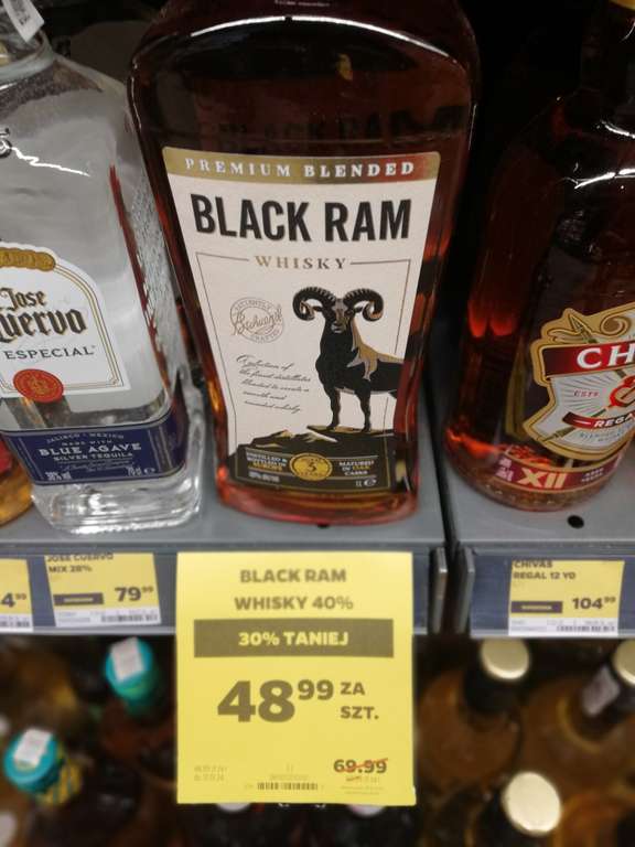 Black Ram 1 liter whisky Netto