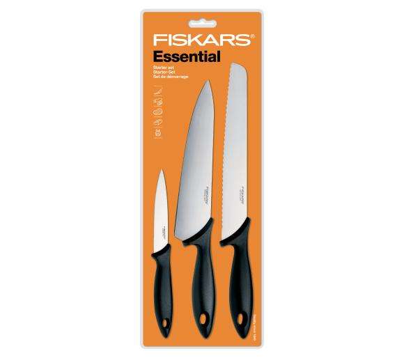 Noże kuchenne Fiskars Essential - 3 elementy