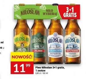 TWÓJ MARKET Zestaw czterech piw Miłosław