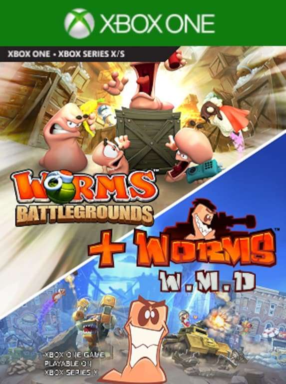 Worms: Battlegrounds + Worms W.M.D AR Xbox Series X|S CD Key - wymagany VPN