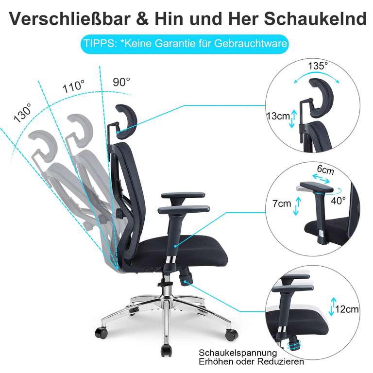 Ticova Ergonomiczne krzesło biurowe €125,71