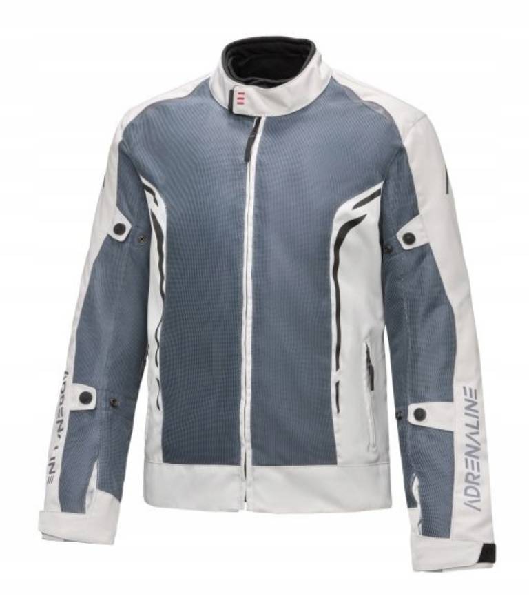Kurtka tekstylna motocyklowa letnia ADRENALINE MESHTEC 2.0 PPE kolor szary