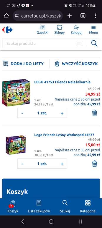 Lego 1+1 za 50%