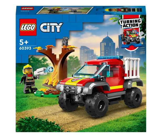 LEGO City 60393 Wóz strażacki 4x4 - misja ratunkowa Al.to - złap wybrane zestawy LEGO taniej aż do 34%