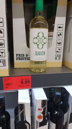 Wino białe wytrawne Airen hiszpańskie ALDI