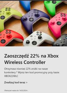 Kontroler Xbox -22% (Różne kolory)